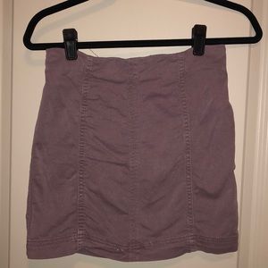 Free people purple denim miniskirt